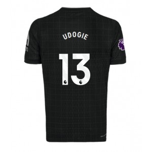 Tottenham Hotspur Destiny Udogie #13 Jalkapallovaatteet Vieraspaita 2025-26 Lyhythihainen